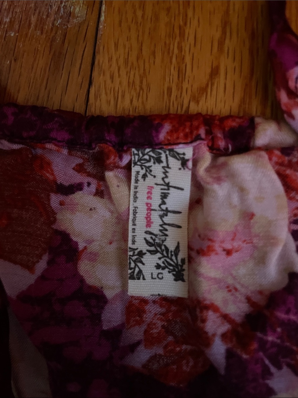 Free People Purple Floral Lace Mini Dress - Picture 3 of 4